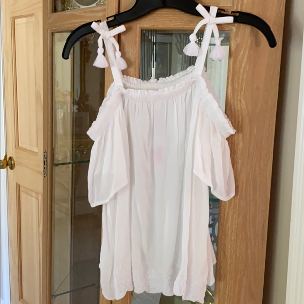 White spaghetti strap top